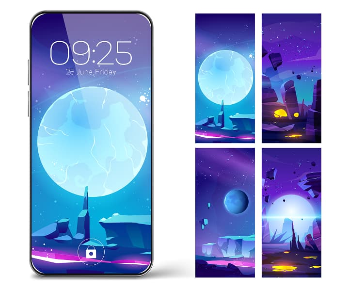 Screen Illustrations, Design